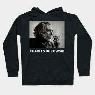 Charles Bukowski Portrait Hoodie